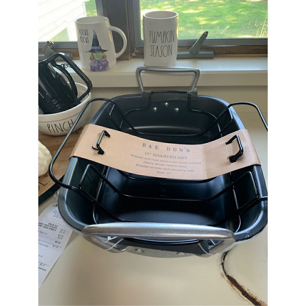 Rae Dunn Non-stick Roaster Set 17” Roast